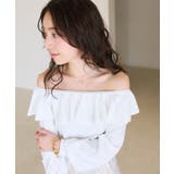 【La boutique BonBon】スパンコールラッフルオフショルKN | PAL GROUP OUTLET | 詳細画像6