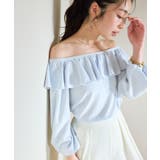 SAX | 【La boutique BonBon】スパンコールラッフルオフショルKN | PAL GROUP OUTLET