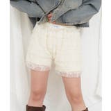 WHT/BEI | 【RAY CASSIN】レースフリルティアードミニスカパン | PAL GROUP OUTLET