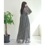 2WAY花柄ボリュームスリーブロングワンピース | PAL GROUP OUTLET | 詳細画像3