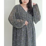 2WAY花柄ボリュームスリーブロングワンピース | PAL GROUP OUTLET | 詳細画像5