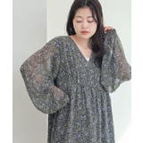 2WAY花柄ボリュームスリーブロングワンピース | PAL GROUP OUTLET | 詳細画像6