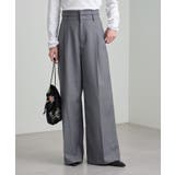 GRY | 【Omekashi】タックベルトスラックス | PAL GROUP OUTLET
