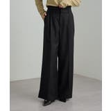 BLK | 【Omekashi】タックベルトスラックス | PAL GROUP OUTLET