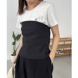 BLACK | 【CAPRICIEUX LE'MAGE】バックリボンベアビスチェ | PAL GROUP OUTLET