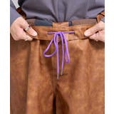 ワッペンロゴフェイクレザーハーフショーツ | PAL GROUP OUTLET | 詳細画像13