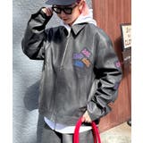 ワッペンロゴフェイクレザージャケット | PAL GROUP OUTLET | 詳細画像4