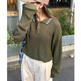 GRN | 【Ciaopanic】メッシュラインニットポロシャツ | PAL GROUP OUTLET
