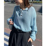 SAX | 【Ciaopanic】メッシュラインニットポロシャツ | PAL GROUP OUTLET
