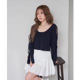 【RAY CASSIN】ラメ袖リボンニット | PAL GROUP OUTLET | 詳細画像15 