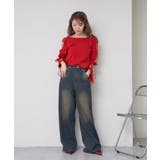 【RAY CASSIN】ラメ袖リボンニット | PAL GROUP OUTLET | 詳細画像18 