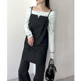 BLK | 【mystic】デニムミニワンピース | PAL GROUP OUTLET