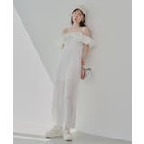 WHT | 【Chico】2wayボリュームフリルオフショルコンビネゾン | PAL GROUP OUTLET