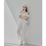 【Chico】2wayボリュームフリルオフショルコンビネゾン | PAL GROUP OUTLET | 詳細画像9