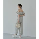 【Chico】2wayボリュームフリルオフショルコンビネゾン | PAL GROUP OUTLET | 詳細画像16
