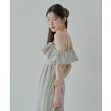 【Chico】2wayボリュームフリルオフショルコンビネゾン | PAL GROUP OUTLET | 詳細画像17