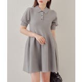 GRY | 【Chico】襟ニットミニOP | PAL GROUP OUTLET
