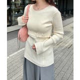 WHT | 【Kastane】ケミカルリブ2WAYニット | PAL GROUP OUTLET