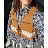 BROWN | 【Ciaopanic】リボンハンティングベスト | PAL GROUP OUTLET