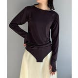 BRN | 【Pasterip】Power shoulder span bodysuit | PAL GROUP OUTLET