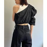 【Pasterip】One shoulder denim top | PAL GROUP OUTLET | 詳細画像10
