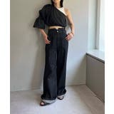 【Pasterip】One shoulder denim top | PAL GROUP OUTLET | 詳細画像12