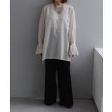 【Pasterip】Pleated design blouse | PAL GROUP OUTLET | 詳細画像3