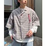 BEIGE | 【CIAOPANIC TYPY】【S.G】音良倶楽部刺繍チェックシャツ | PAL GROUP OUTLET