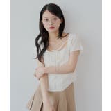 【Chico】ボレロデザイン柄編みニット | PAL GROUP OUTLET | 詳細画像1