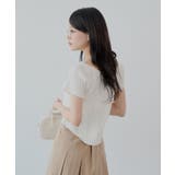 【Chico】ボレロデザイン柄編みニット | PAL GROUP OUTLET | 詳細画像2