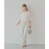 【Chico】ドレープニット+レースペプラムキャミSET | PAL GROUP OUTLET | 詳細画像14