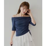 【Chico】ドレープニット+レースペプラムキャミSET | PAL GROUP OUTLET | 詳細画像23
