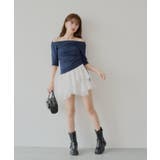 【Chico】ドレープニット+レースペプラムキャミSET | PAL GROUP OUTLET | 詳細画像26