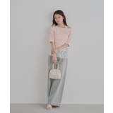 【Chico】ドレープニット+レースペプラムキャミSET | PAL GROUP OUTLET | 詳細画像4