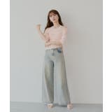 【Chico】ドレープニット+レースペプラムキャミSET | PAL GROUP OUTLET | 詳細画像6