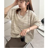 【DouDou】段染半袖スキッパーニット | PAL GROUP OUTLET | 詳細画像8