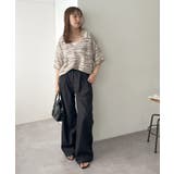 【DouDou】段染半袖スキッパーニット | PAL GROUP OUTLET | 詳細画像15
