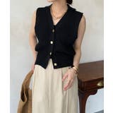 【DouDou】GOLDボタンニットベスト | PAL GROUP OUTLET | 詳細画像23
