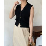 【DouDou】GOLDボタンニットベスト | PAL GROUP OUTLET | 詳細画像24