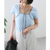 【mystic】配色チョーカーカットソー | PAL GROUP OUTLET | 詳細画像1 