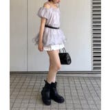 【mystic】[mline]オフショルティアードブラウス | PAL GROUP OUTLET | 詳細画像12 