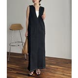 BLACK | 【CAPRICIEUX LE'MAGE】IラインデニムOP | PAL GROUP OUTLET