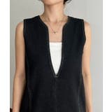 【CAPRICIEUX LE'MAGE】IラインデニムOP | PAL GROUP OUTLET | 詳細画像30