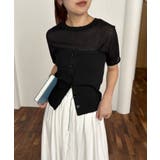 BLACK | 【CAPRICIEUX LE'MAGE】ビスチェSETシアーニットPO | PAL GROUP OUTLET