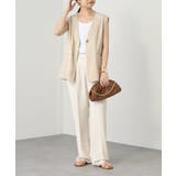 【Loungedress】リネンライクベスト | PAL GROUP OUTLET | 詳細画像1