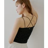 F/BKYEL | 【Chico】カップ付きフラワーキャミ | PAL GROUP OUTLET