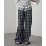 BLK | 【RAY CASSIN】レイヤードチェックルーズPT | PAL GROUP OUTLET