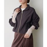 BLK | 【Lui's】ナイロンZIPブルゾン | PAL GROUP OUTLET