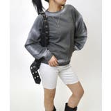GRY | 【WHO'S WHO gallery】裏毛ラインクルー | PAL GROUP OUTLET