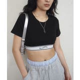 BLK | 【WHO'S WHO gallery】SLラインゴムTEE | PAL GROUP OUTLET